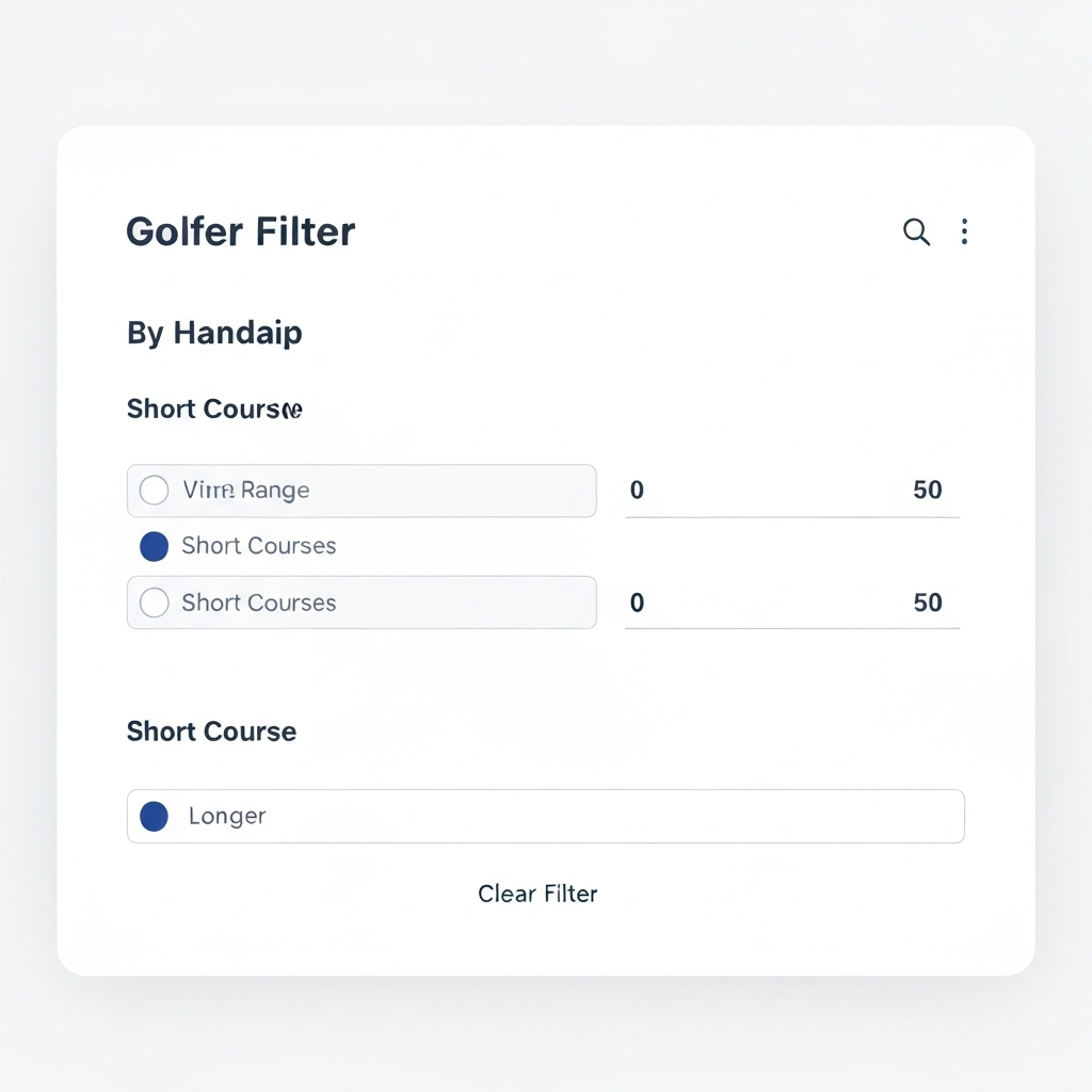 Golfer filters